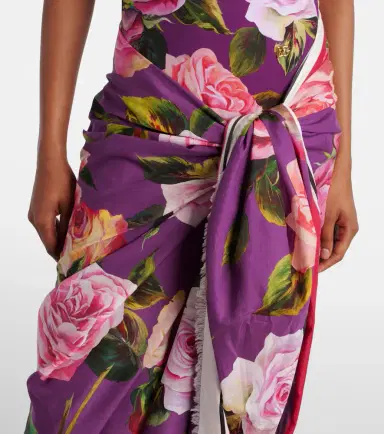 Dolce & Gabbana Floral cotton beach cover-up | Thumbnail 4
