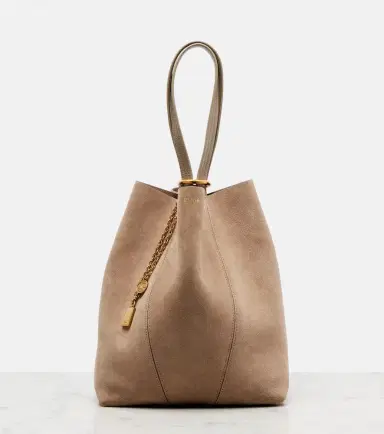 Chloé Chloé Chloé Spin Medium suede tote bag | Thumbnail 2 Chloé Chloé Chloé Spin Medium suede tote bag | Thumbnail 2