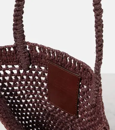 Chloé Chloé Summer Banana Small raffia tote bag | Thumbnail 4