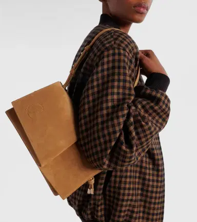 Christian Louboutin Baggy Small suede shoulder bag | Thumbnail 4 Christian Louboutin Baggy Small suede shoulder bag | Thumbnail 4
