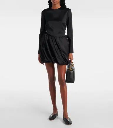 JW Anderson Pleated satin miniskirt | Thumbnail 4 JW Anderson Pleated satin miniskirt | Thumbnail 4