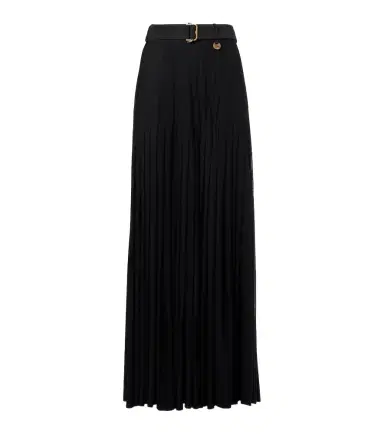 Burberry Pleated cotton-blend maxi skirt | Thumbnail 1