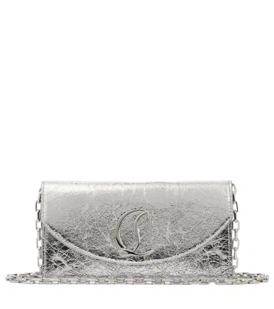 Christian Louboutin Loubi54 metallic leather clutch | Thumbnail 1 Christian Louboutin Loubi54 metallic leather clutch | Thumbnail 1