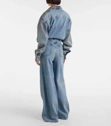 Stella McCartney Crystal-embellished wide-leg jeans | Thumbnail 5 Stella McCartney Crystal-embellished wide-leg jeans | Thumbnail 5