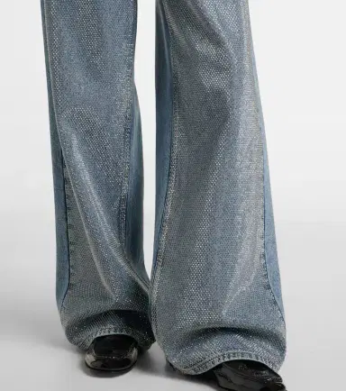 Stella McCartney Crystal-embellished wide-leg jeans | Thumbnail 6 Stella McCartney Crystal-embellished wide-leg jeans | Thumbnail 6