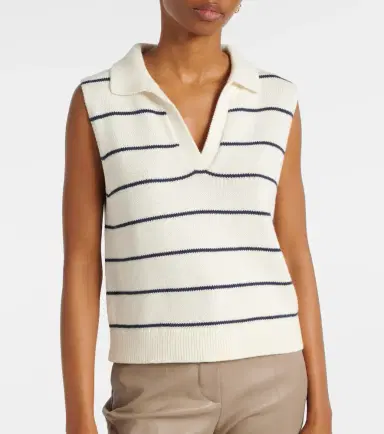 Velvet Nayla cotton and cashmere sweater vest | Thumbnail 4