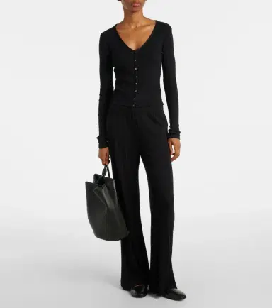 Velvet Alemi pointelle straight pants | Thumbnail 2