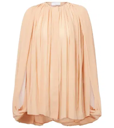 Stella McCartney Draped silk chiffon blouse | Thumbnail 1