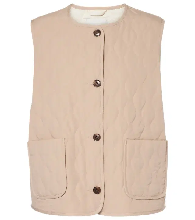 Varley Karla quilted twill vest
