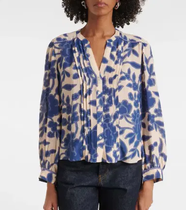 Velvet Elda printed crêpe blouse | Thumbnail 5