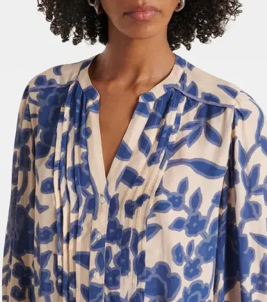 Velvet Elda printed crêpe blouse | Thumbnail 6