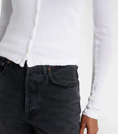 Velvet Drew cotton-blend pointelle cardigan | Thumbnail 5