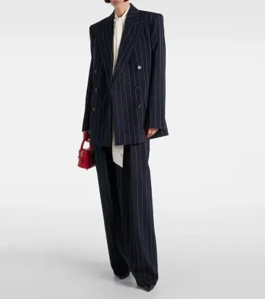 Stella McCartney Pinstripe wool tapered pants | Thumbnail 3