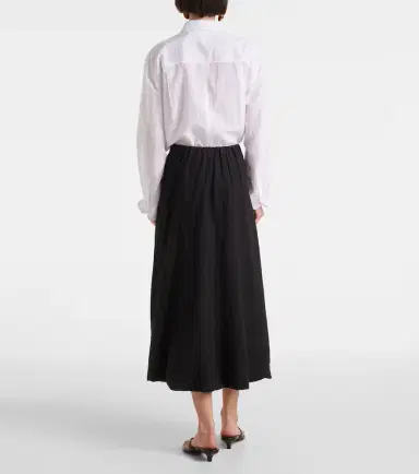 Velvet Rachelle linen midi skirt | Thumbnail 3