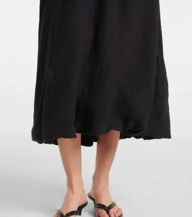 Velvet Rachelle linen midi skirt | Thumbnail 4