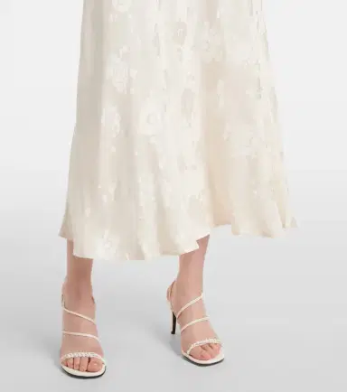 Rixo Sandrine floral jacquard midi dress | Thumbnail 5