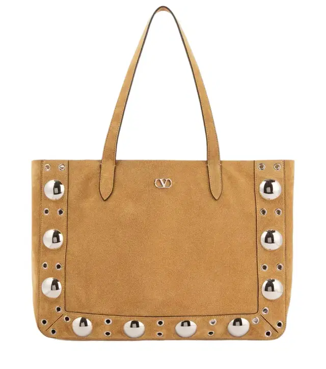 Valentino Garavani Nellcôte Medium studded suede shopper