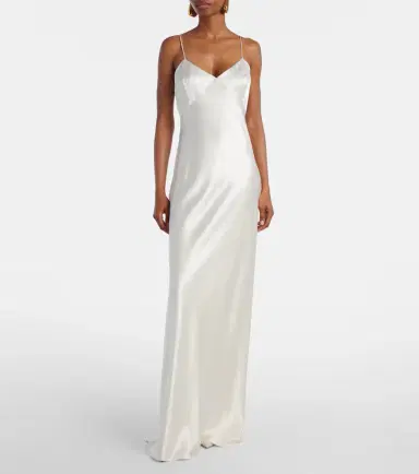 Max Mara Silk satin gown | Thumbnail 2 Max Mara Silk satin gown | Thumbnail 2