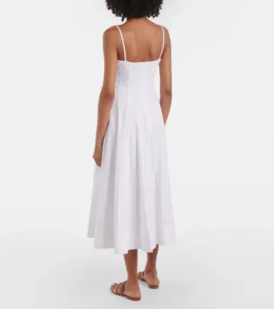 Staud Wylie corset cotton midi dress | Thumbnail 5 Staud Wylie corset cotton midi dress | Thumbnail 5