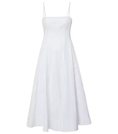 Staud Wylie corset cotton midi dress | Thumbnail 1 Staud Wylie corset cotton midi dress | Thumbnail 1