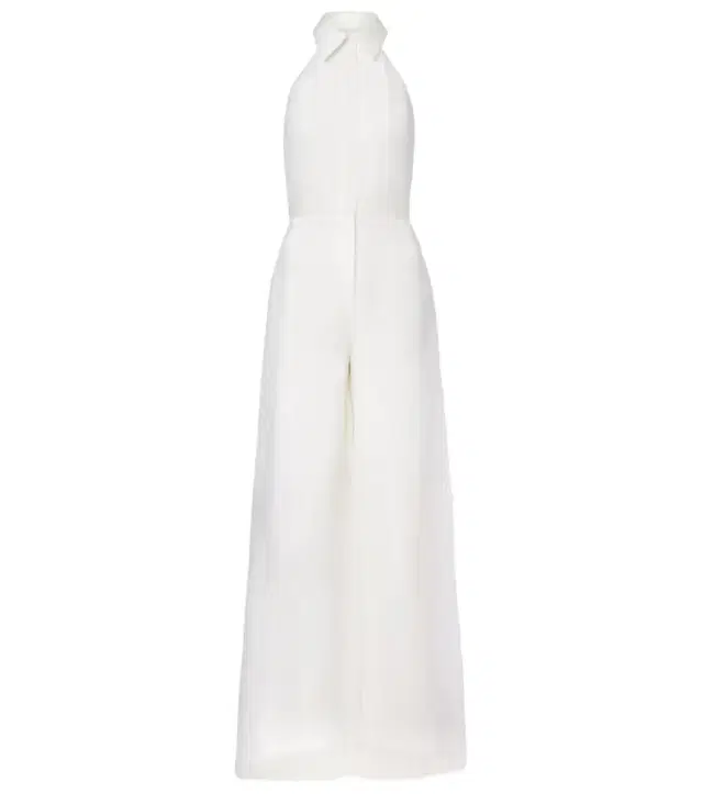 Max Mara Bridal Tunca semi-sheer silk jumpsuit