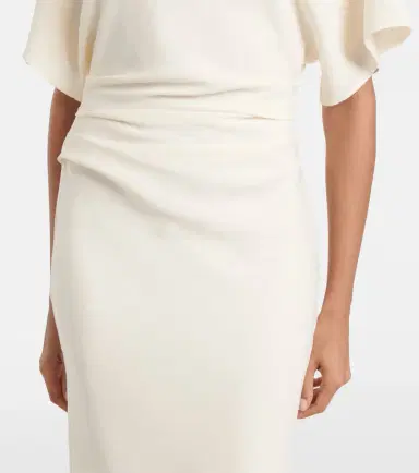 Staud Amelie gathered crêpe midi dress | Thumbnail 2