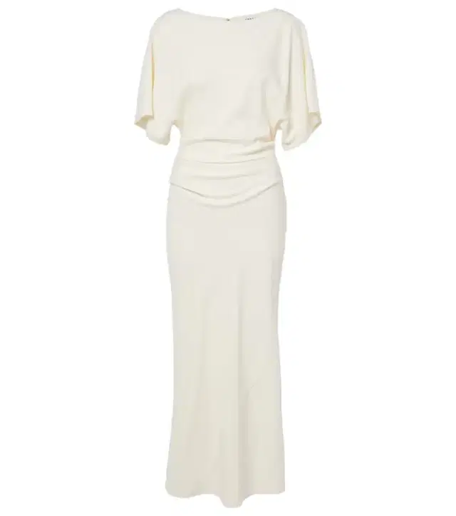 Amelie gathered crêpe midi dress