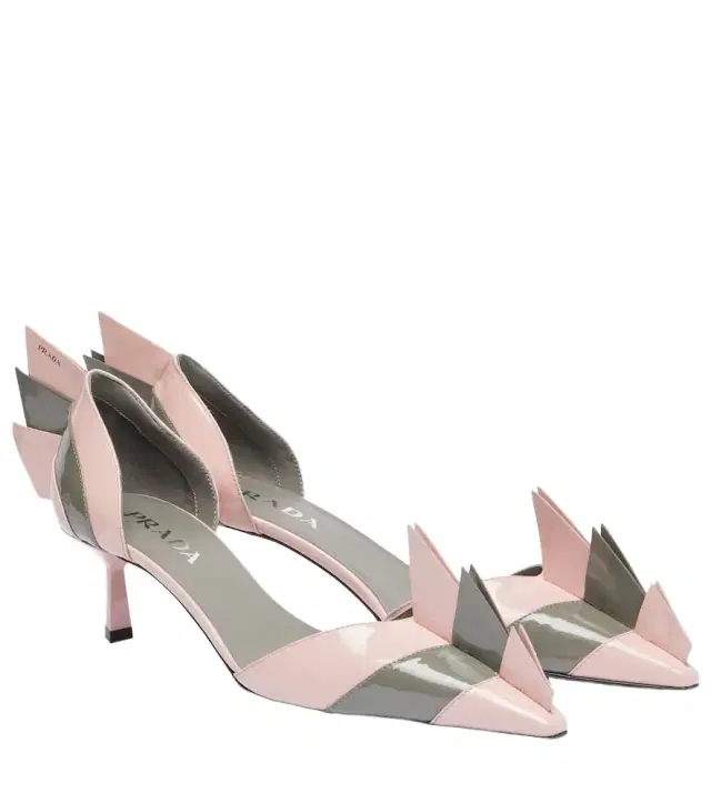Patent leather pumps