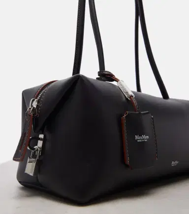 Max Mara Holdall Small leather tote bag | Thumbnail 4 Max Mara Holdall Small leather tote bag | Thumbnail 4
