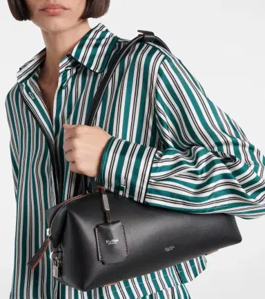 Max Mara Holdall Small leather tote bag | Thumbnail 5 Max Mara Holdall Small leather tote bag | Thumbnail 5