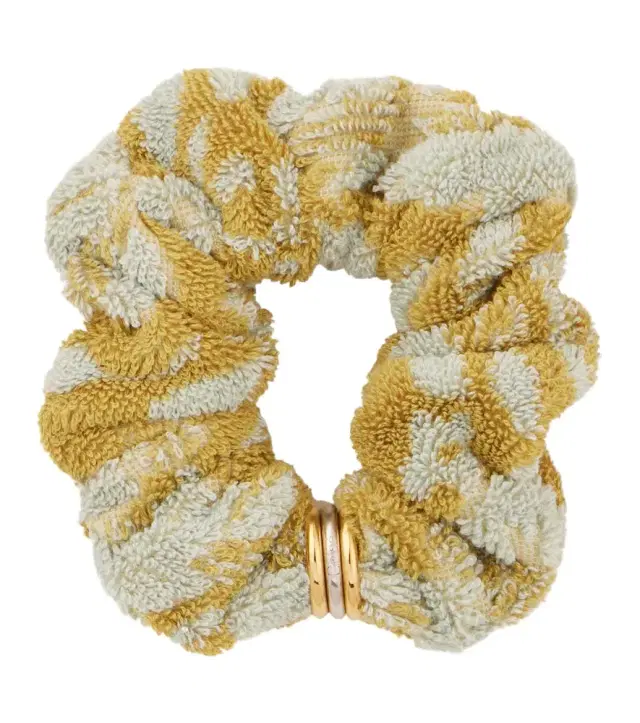 Chloe Chloé Chloé Plage floral cotton terry scrunchie