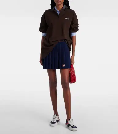 Miu Miu Gymnasium leather-trimmed sneakers | Thumbnail 2