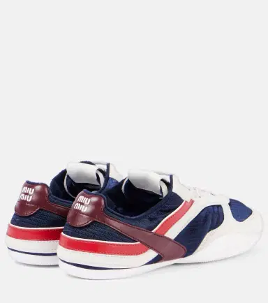Miu Miu Gymnasium leather-trimmed sneakers | Thumbnail 5