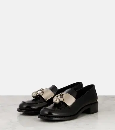 Prada Embellished leather loafers | Thumbnail 3
