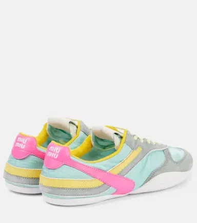 Miu Miu Gymnasium suede and technical sneakers | Thumbnail 4 Miu Miu Gymnasium suede and technical sneakers | Thumbnail 4