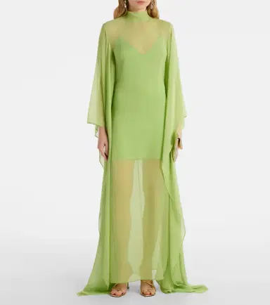 Taller Marmo Lanzarote semi-sheer silk kaftan | Thumbnail 2