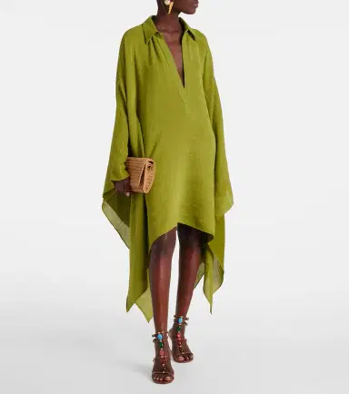 Taller Marmo Guadalupe pleated kaftan | Thumbnail 4