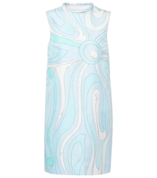 Marmo silk minidress
