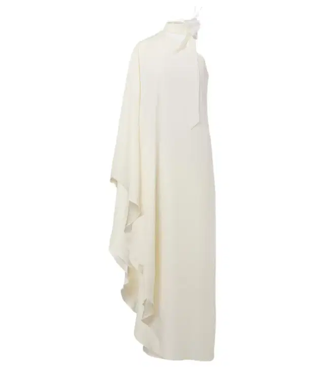 Taller Marmo Bolkan Garden feather-trimmed maxi dress