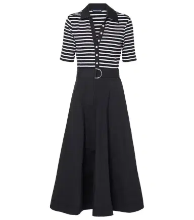 Veronica Beard Delise striped cotton-blend midi dress | Thumbnail 1 Veronica Beard Delise striped cotton-blend midi dress | Thumbnail 1