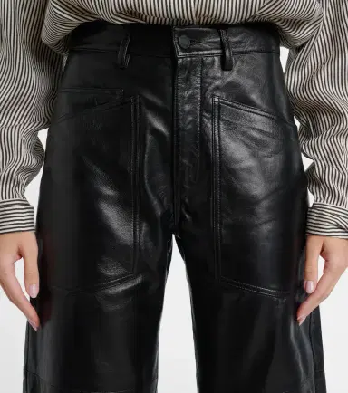 Nili Lotan Shon leather barrel-leg pants | Thumbnail 4 Nili Lotan Shon leather barrel-leg pants | Thumbnail 4