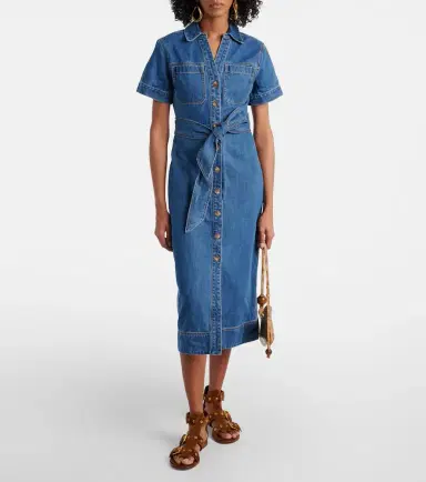 Veronica Beard Tabby cotton shirt dress | Thumbnail 2