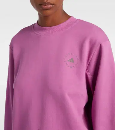 adidas by Stella McCartney Logo Cotton Sweatshirt | Thumbnail 3