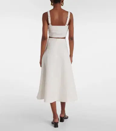 Veronica Beard Fellini floral jacquard midi skirt | Thumbnail 4