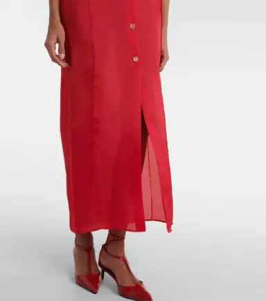 Khaite Effy silk and cotton organza maxi dress | Thumbnail 2