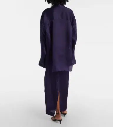 Khaite Herschel silk organza shirt | Thumbnail 5