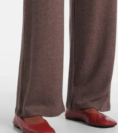 Leset Lauren mid-rise jersey wide-leg pants | Thumbnail 2