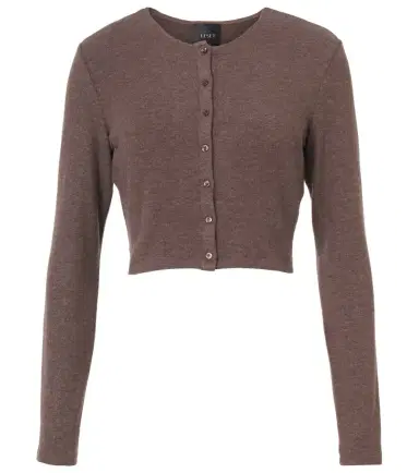 Leset Lauren cropped jersey cardigan | Thumbnail 1