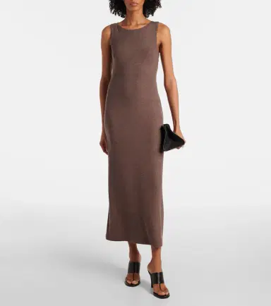 Leset Lauren sleeveless jersey midi dress | Thumbnail 3