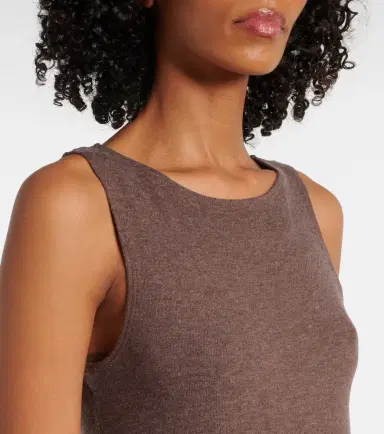 Leset Lauren sleeveless jersey midi dress | Thumbnail 4